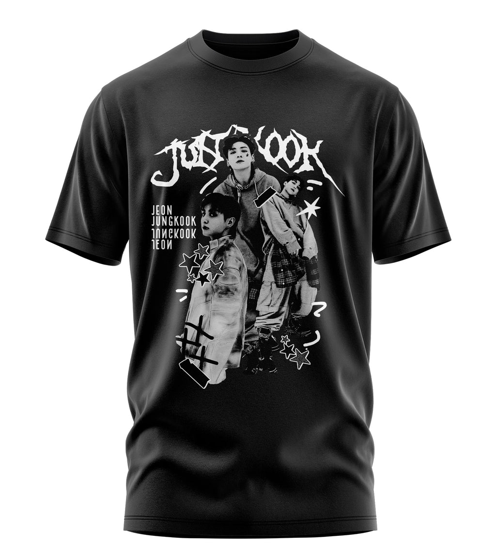 Playera Manga Corta 100% Algodón Jungkook BTS