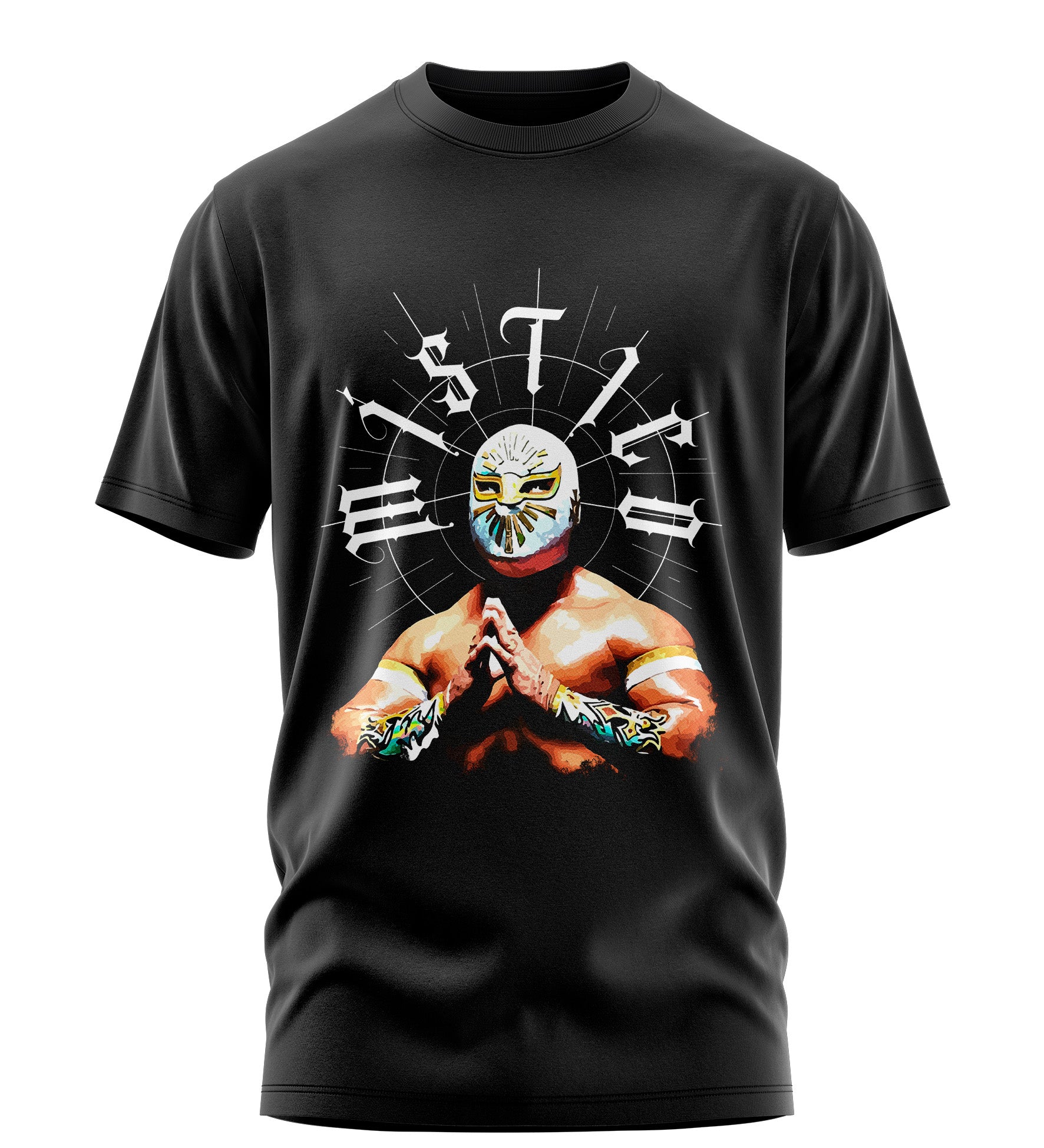 Playera Manga Corta 100% Algodón MISTICO Lucha Libre
