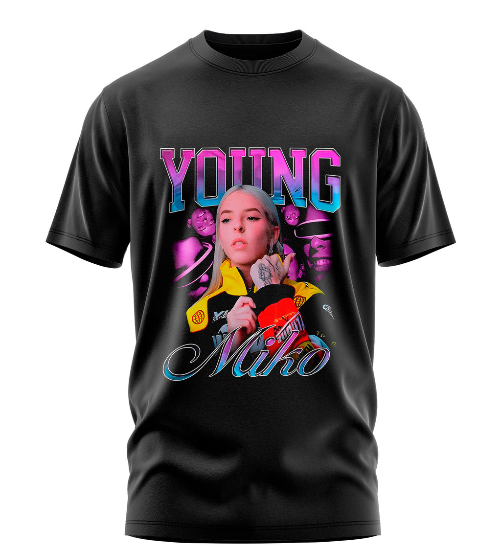 Playera Manga Corta 100% Algodón Young Miko V2