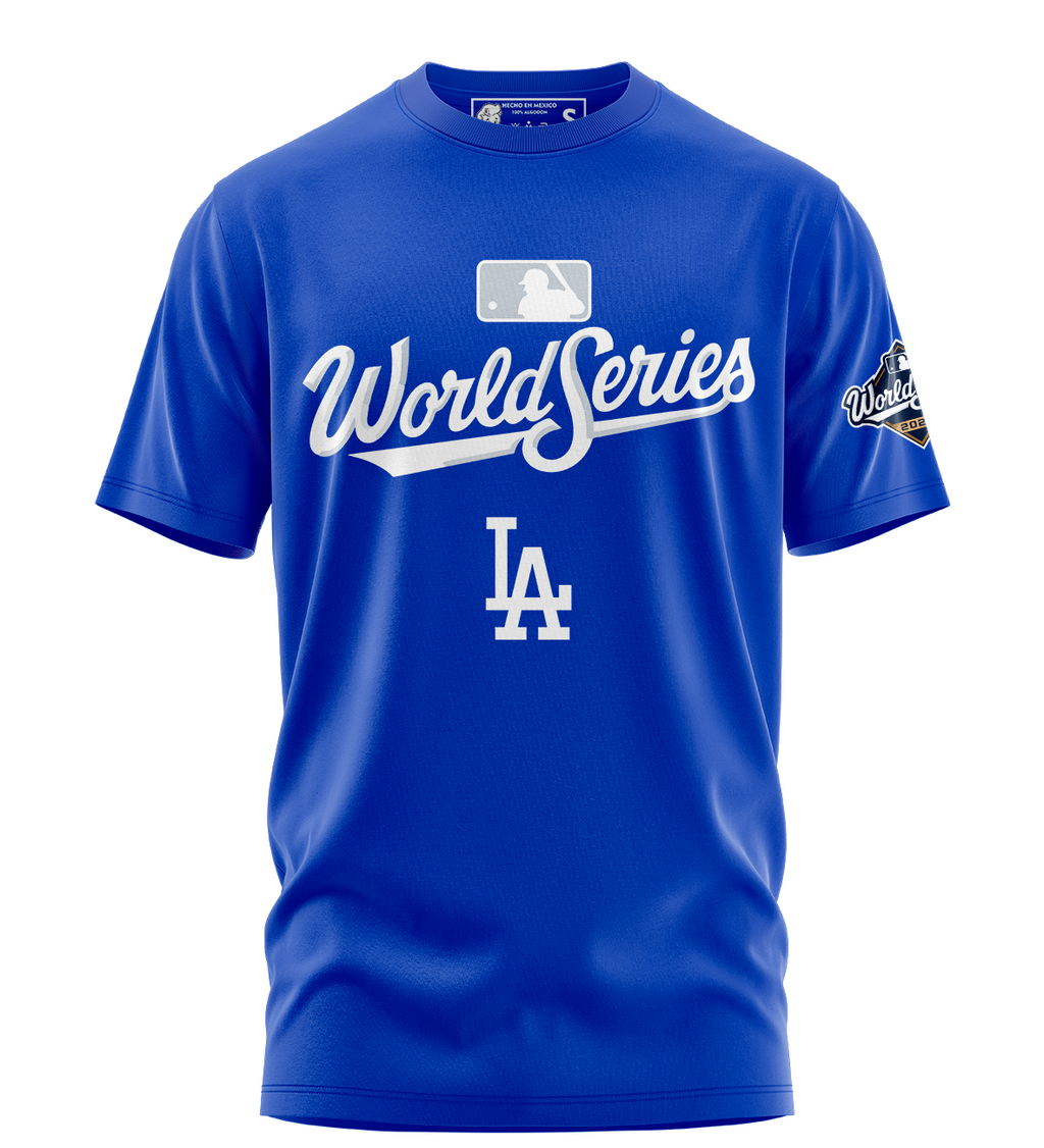 Playera Manga Corta 100% Algodón Los Angeles Mookie Betts #50 World Series 2025
