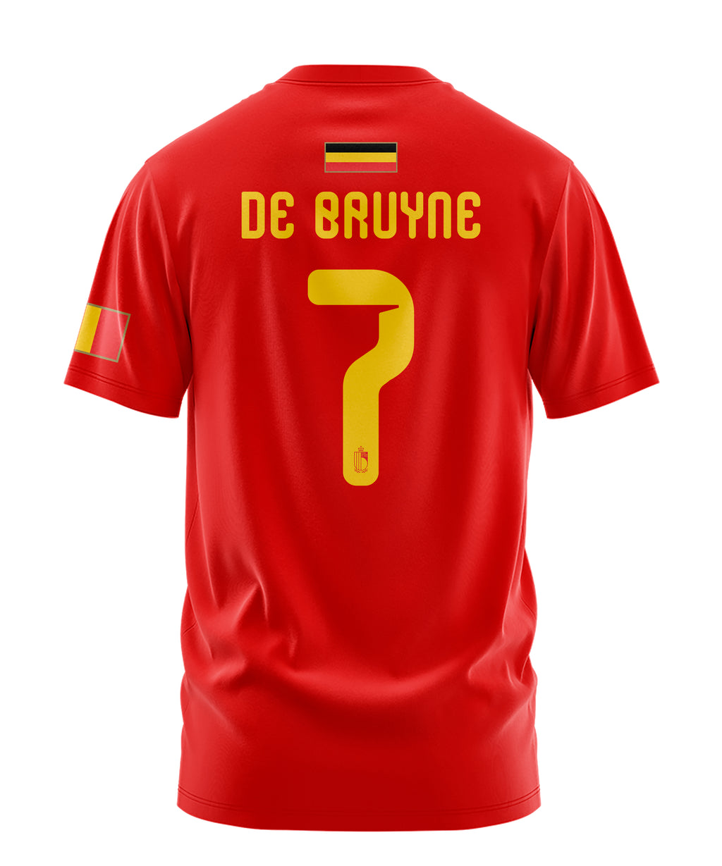 Playera Manga Corta 100% Algodón Kevin De Bruyne Belgica