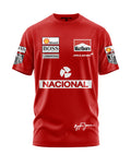 Playera Ayrton Senna Vintage Red