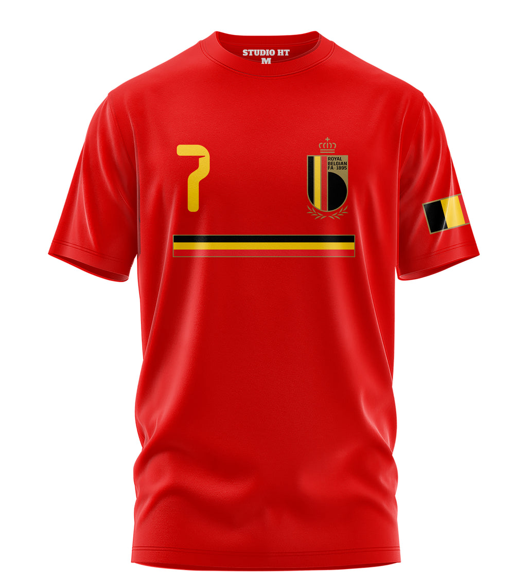 Playera Manga Corta 100% Algodón Kevin De Bruyne Belgica