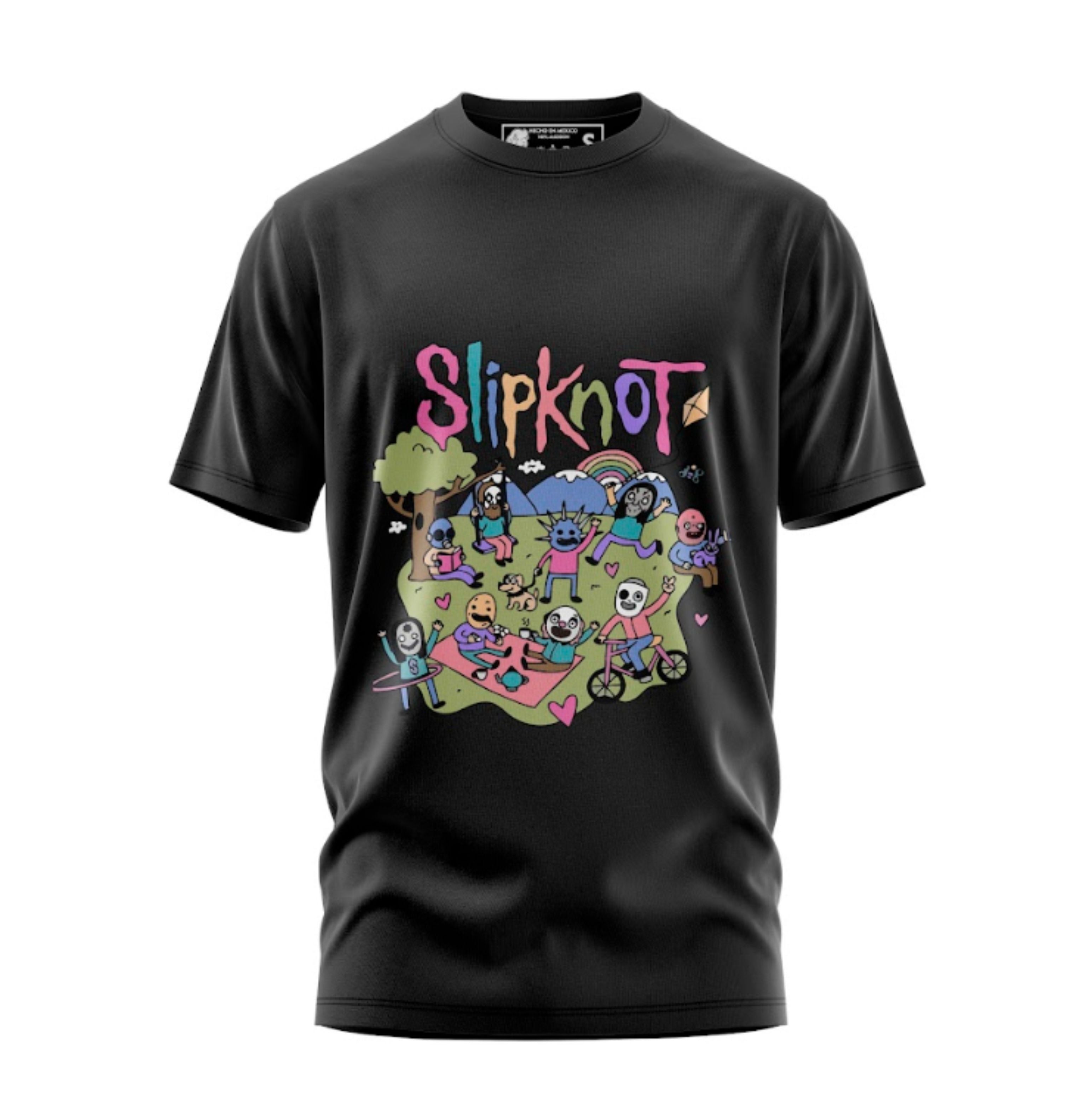Playera Manga Corta 100% Algodón SLIPKNOT KAWAI
