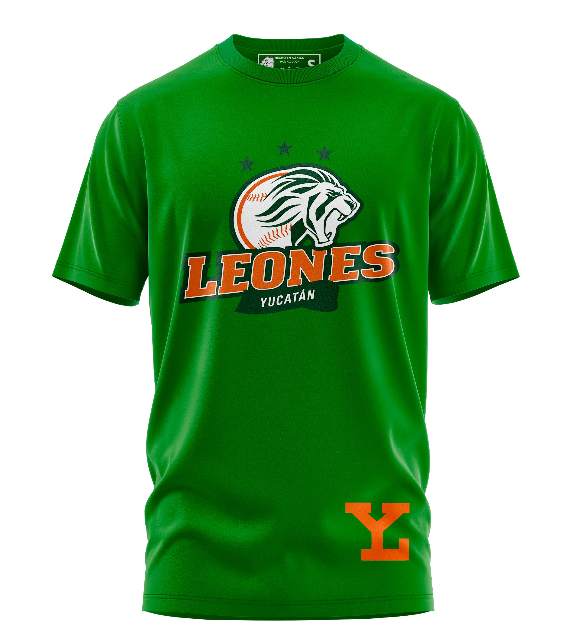 Playera Manga Corta 100% Algodón Leones de Yucatan Baseball