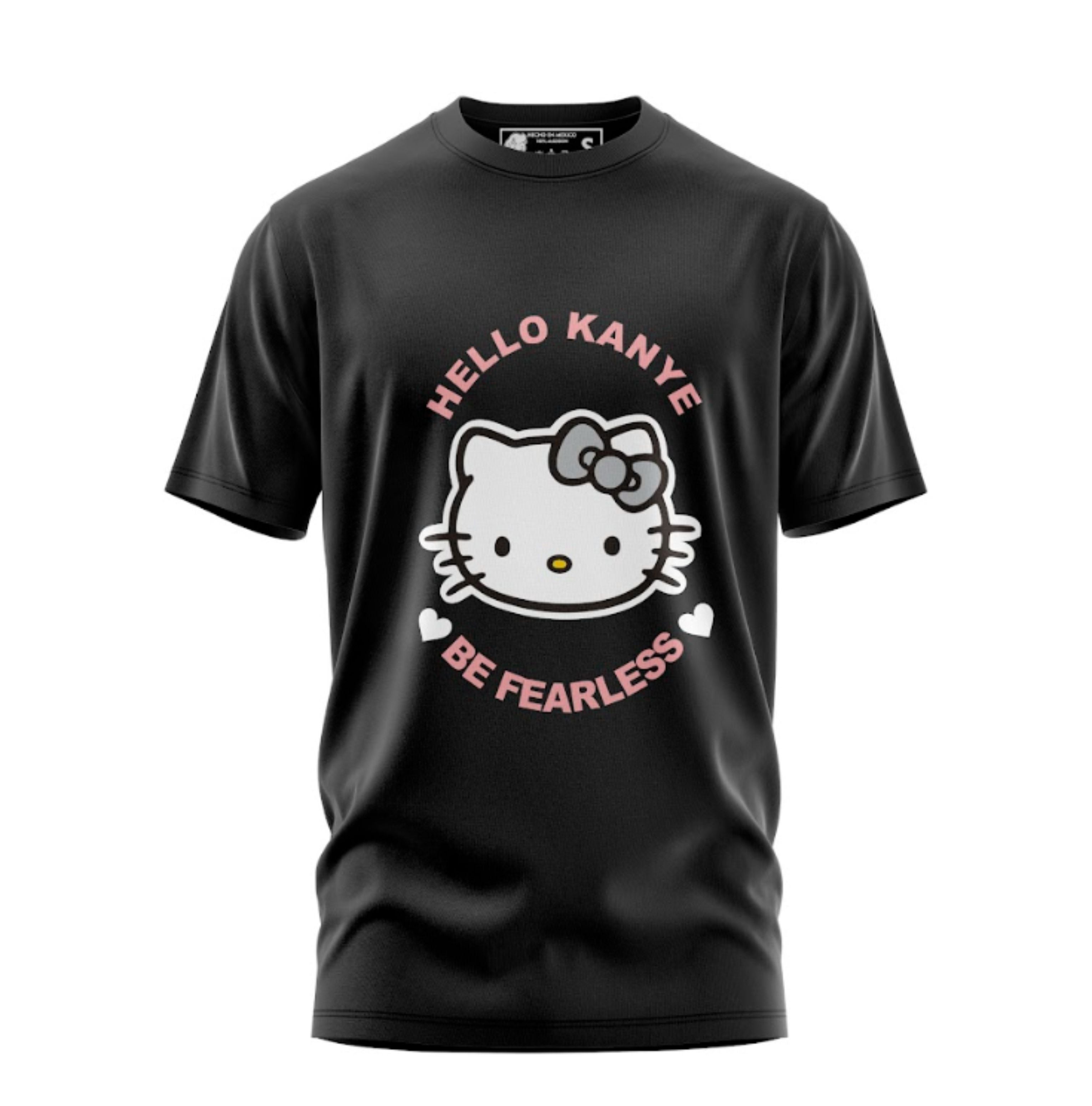 Playera Manga Corta 100% Algodón KANYE WEST HELLO KANYE