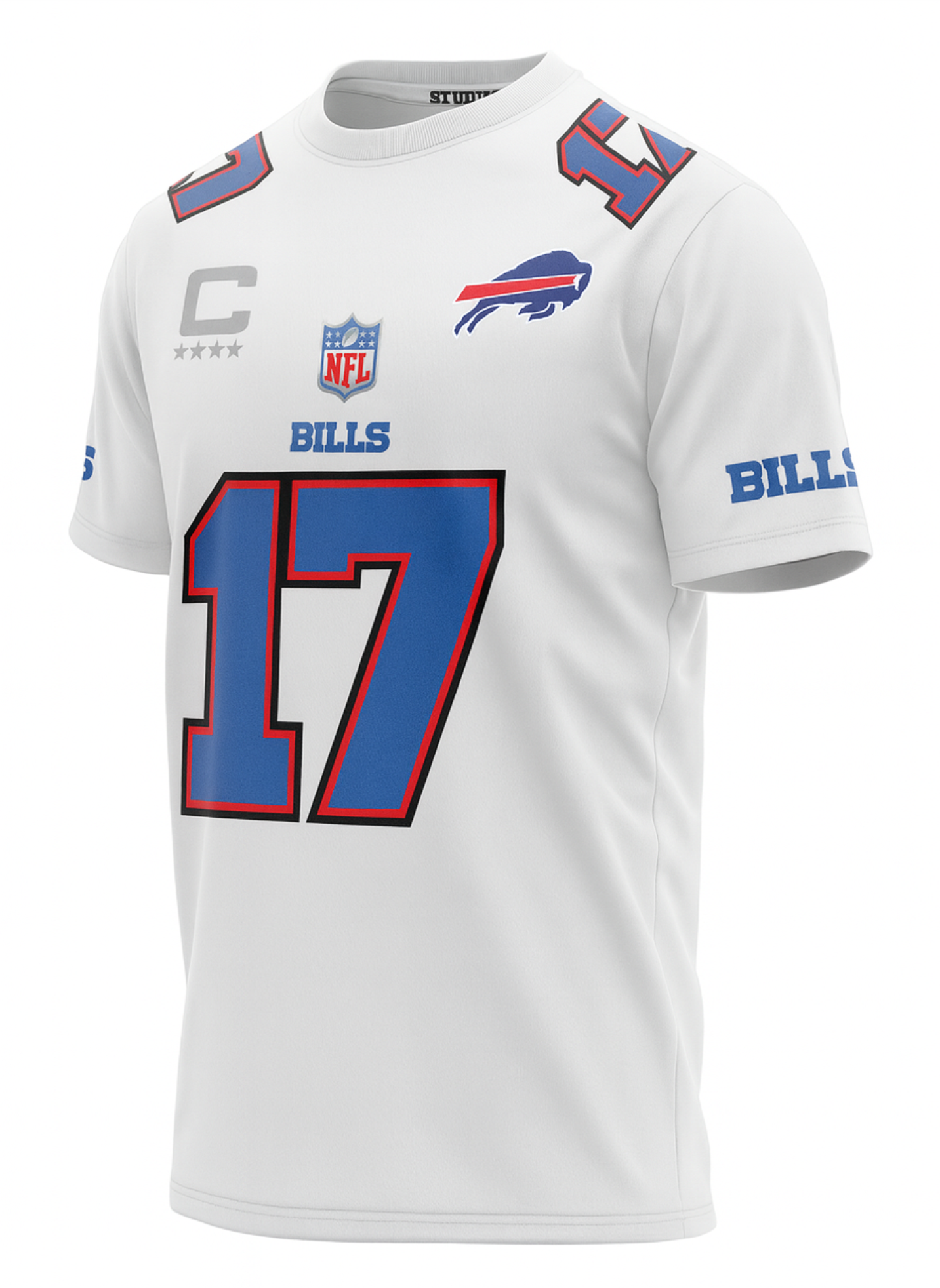 Playera Manga Corta Tela Deportiva Josh Allen Buffalo