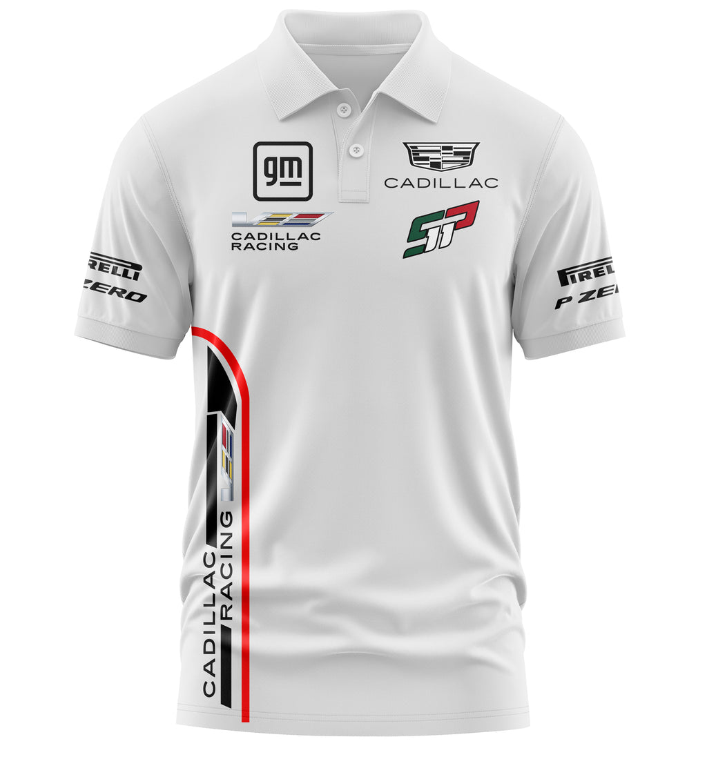 Playera Tipo Polo Deportiva Checo SP11 Blanca