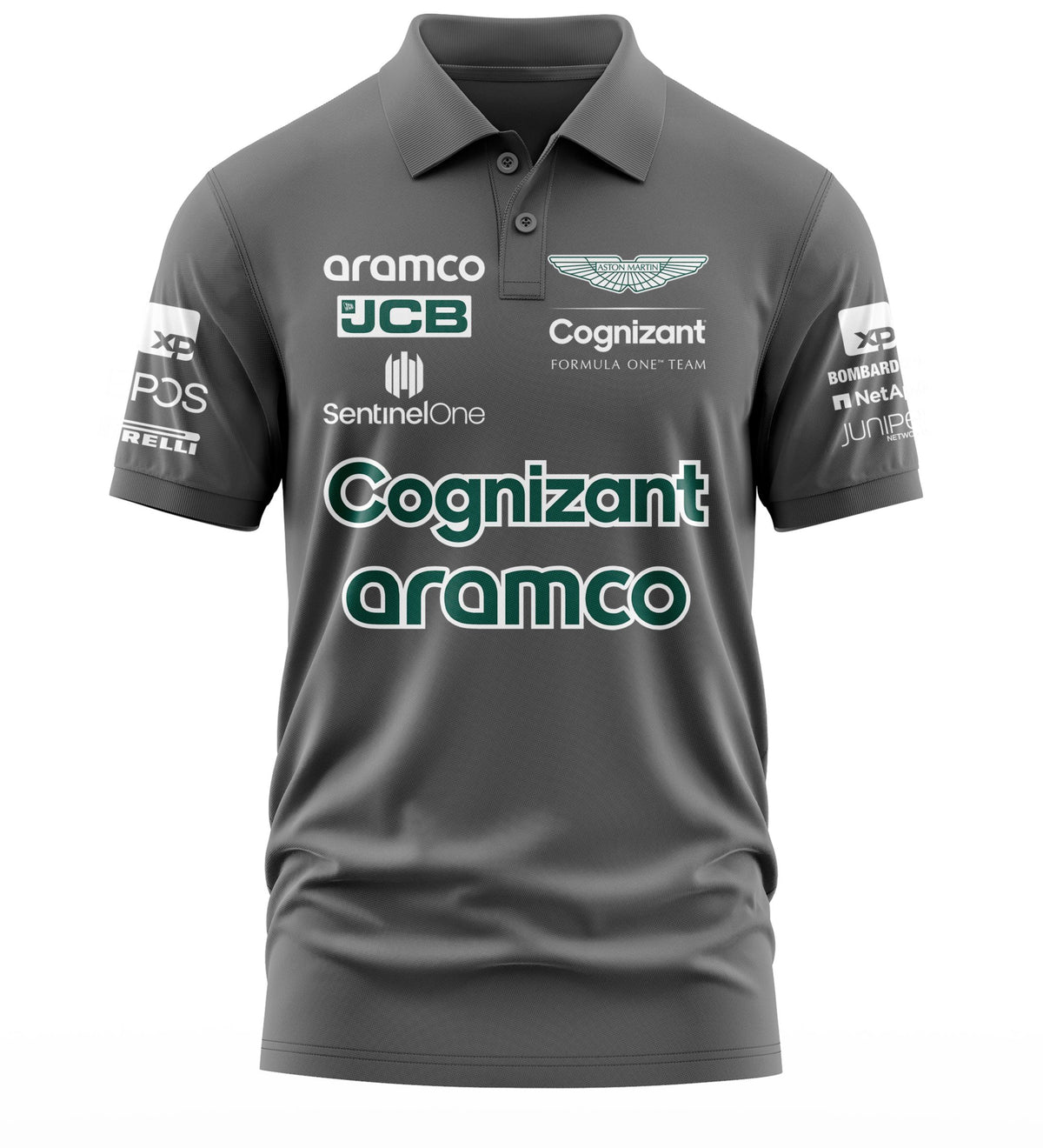 Playera Tipo Polo Fernando Alonso AM Tela Deportiva