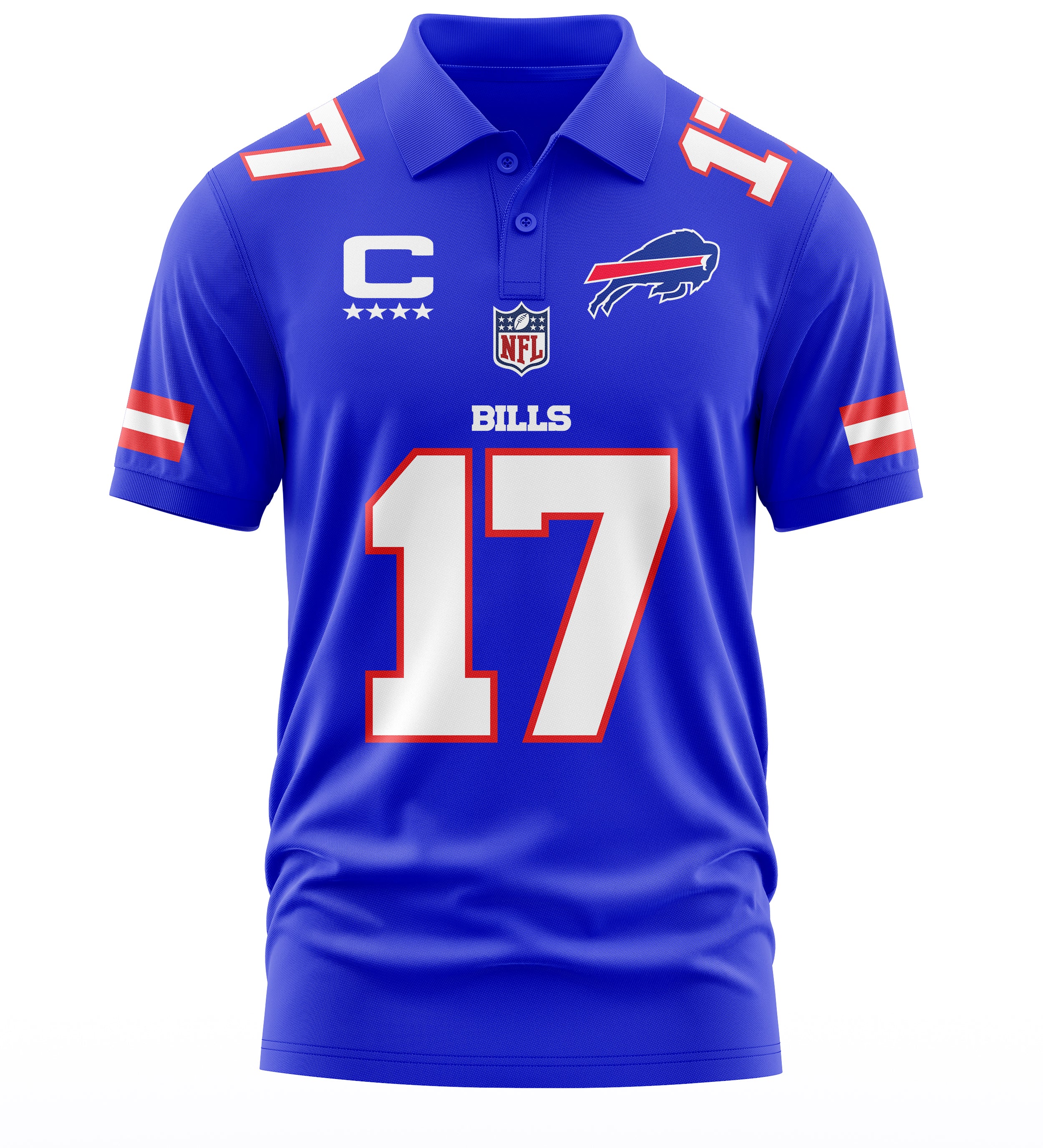 Playera Tipo Polo Deportiva Josh Allen #17