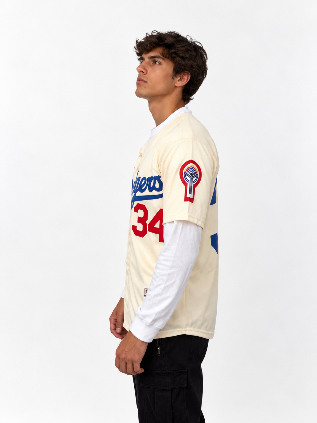 Jersey Camisola Baseball Los Angeles Valenzuela 34 Toro Vintage