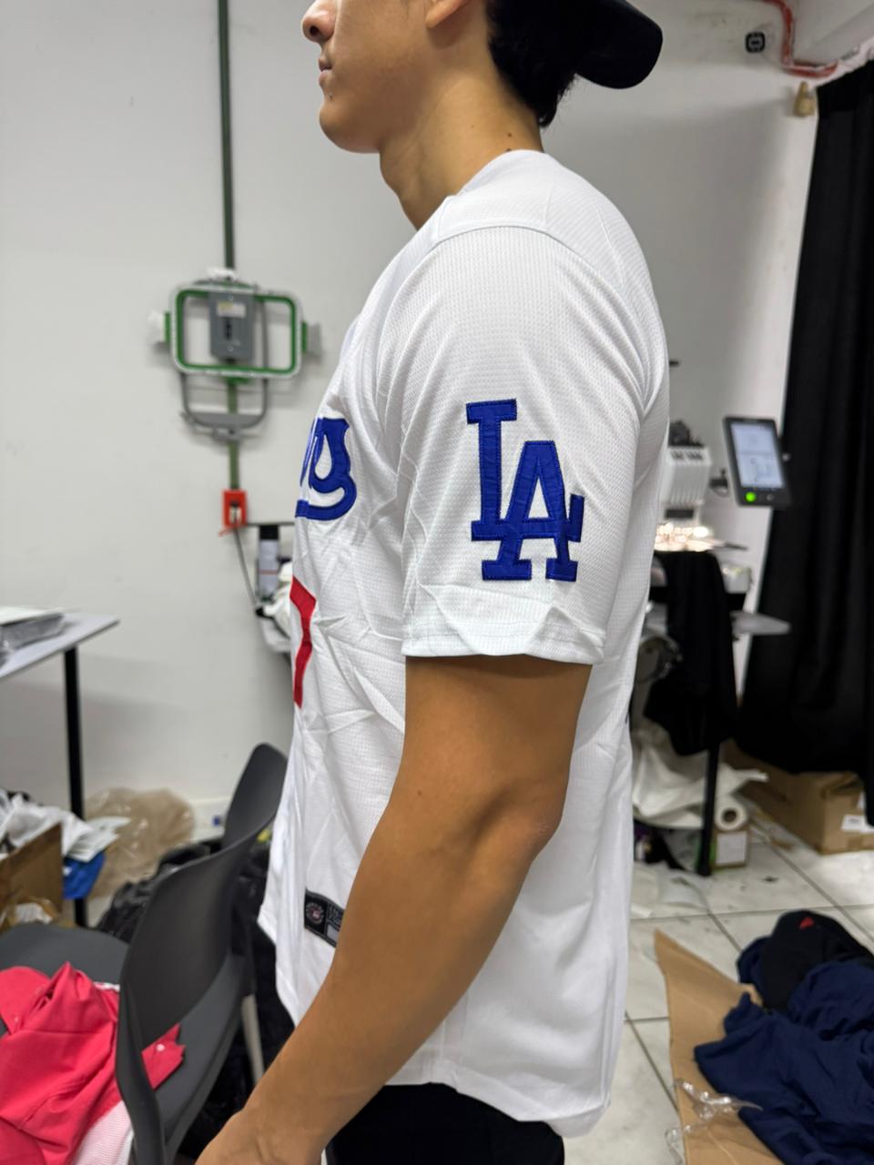 CAMISOLA JERSEY BASEBALL SHOHEI OHTANI #17 LOS ANGELES BORDADO LOCAL