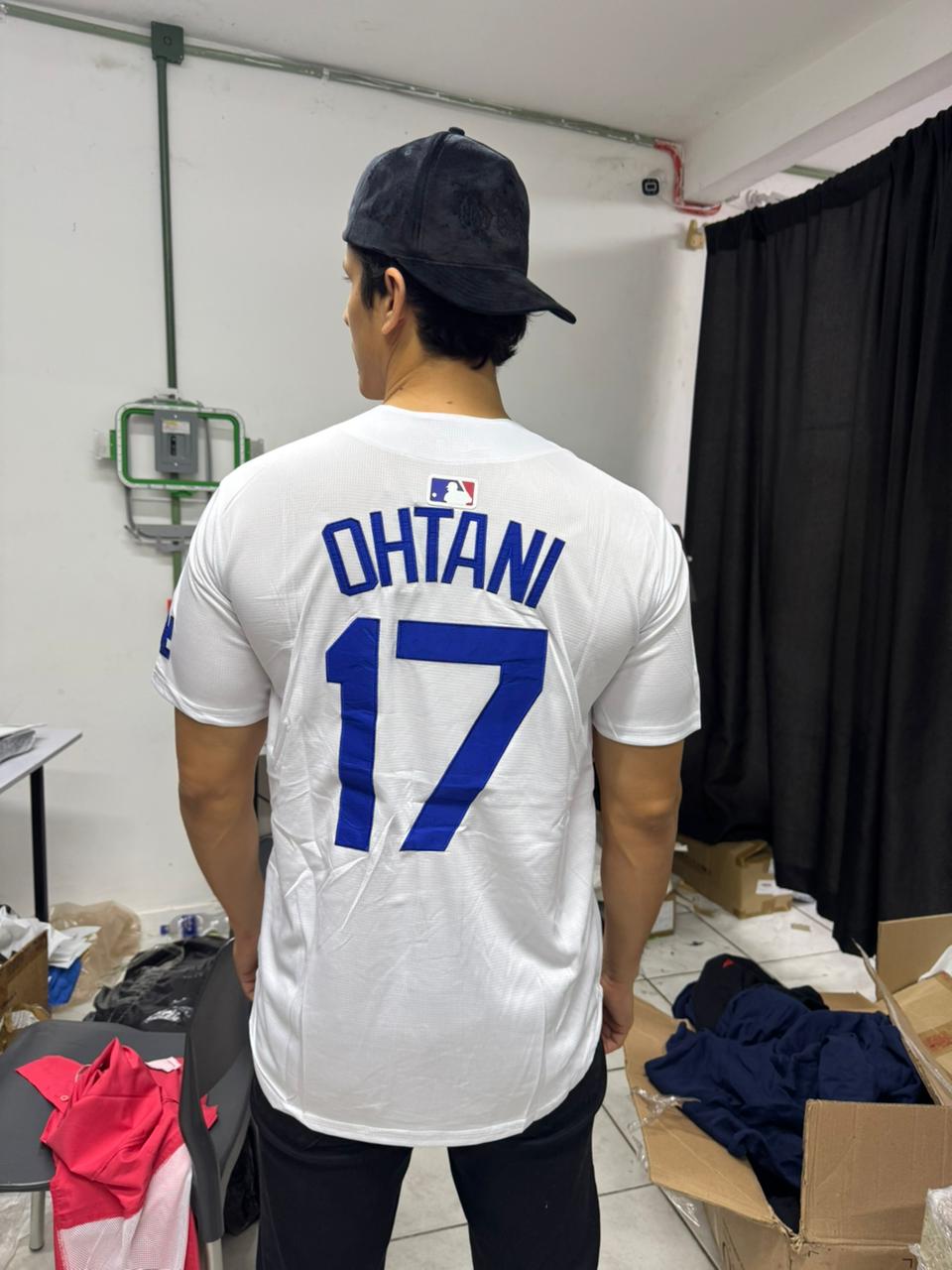 CAMISOLA JERSEY BASEBALL SHOHEI OHTANI #17 LOS ANGELES BORDADO LOCAL