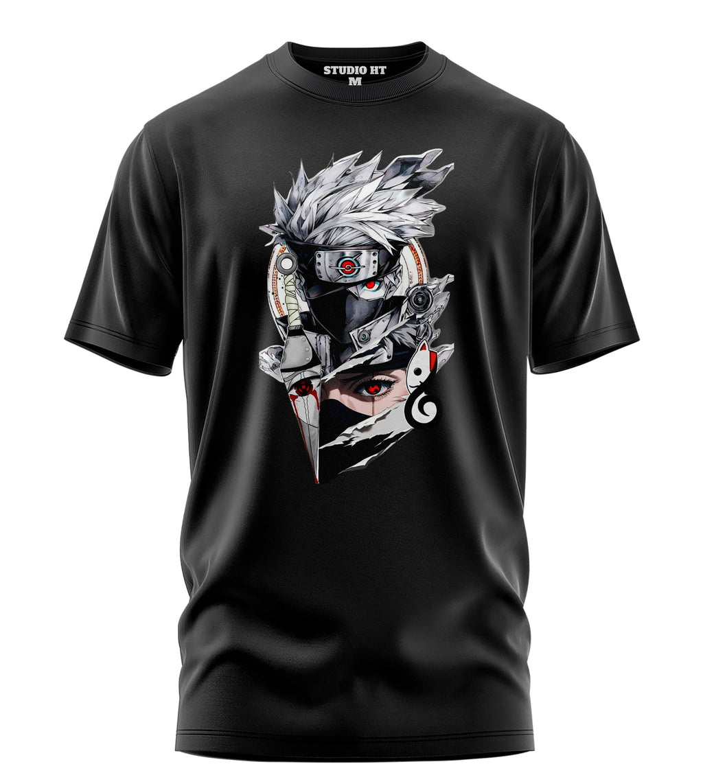 Playera Manga Corta 100% Algodón Kakashi Hatake Naruto