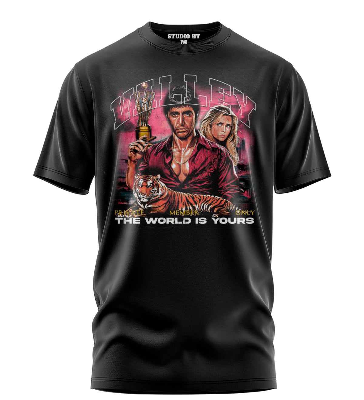 Playera Manga Corta 100% Algodón THE WORLD IS YOURS TONY MONTANA
